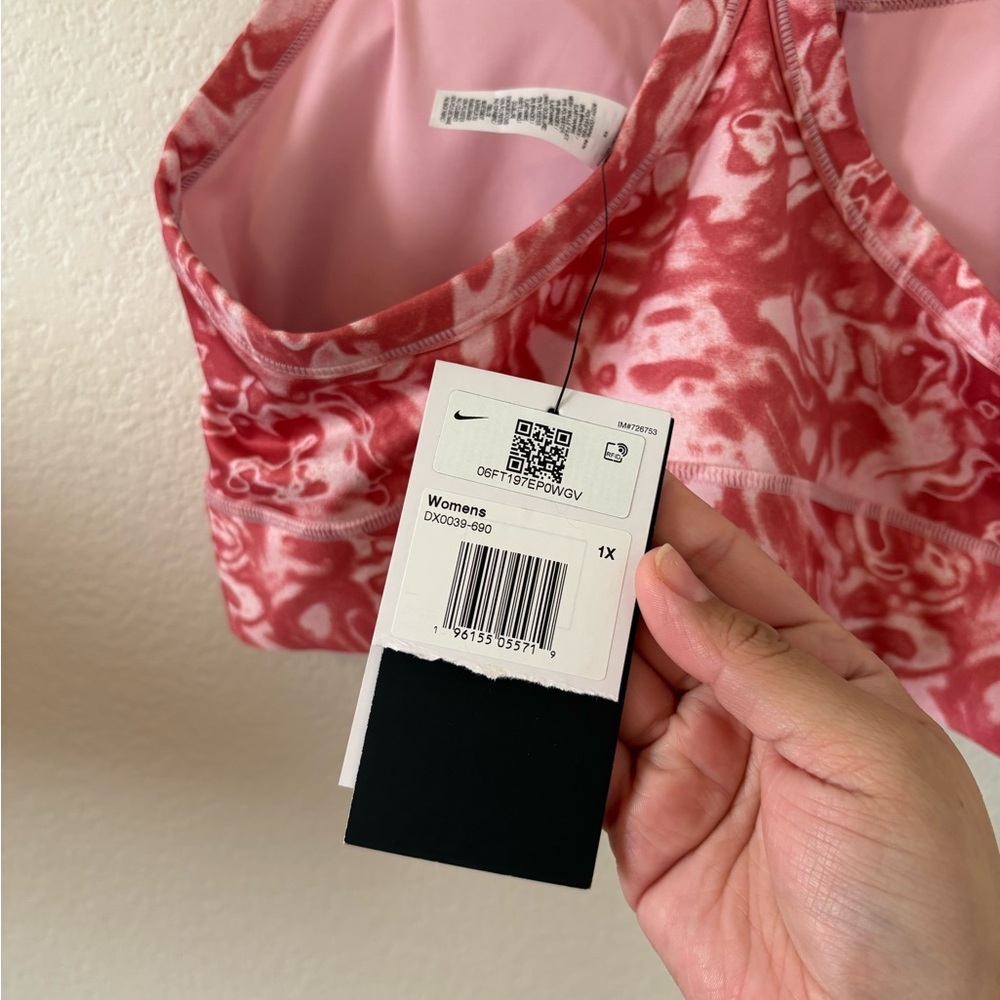 Nike Pink and White Sports Bra - Picture 6 of 6